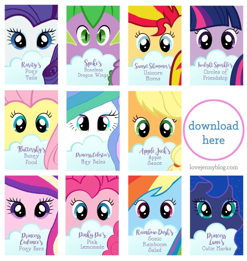 A Magical My Little Pony Birthday Party Plus FREE Printables In 2020 