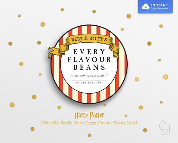Alas Ear Wax Printable Bertie Bott 39 s Every Flavor Beans Label Now