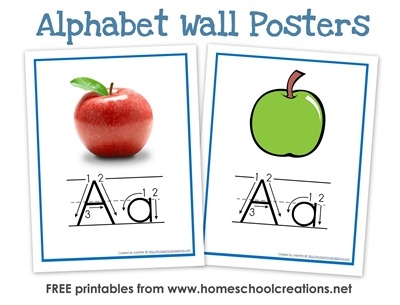 Alphabet Flash Cards And Alphabet Wall Posters