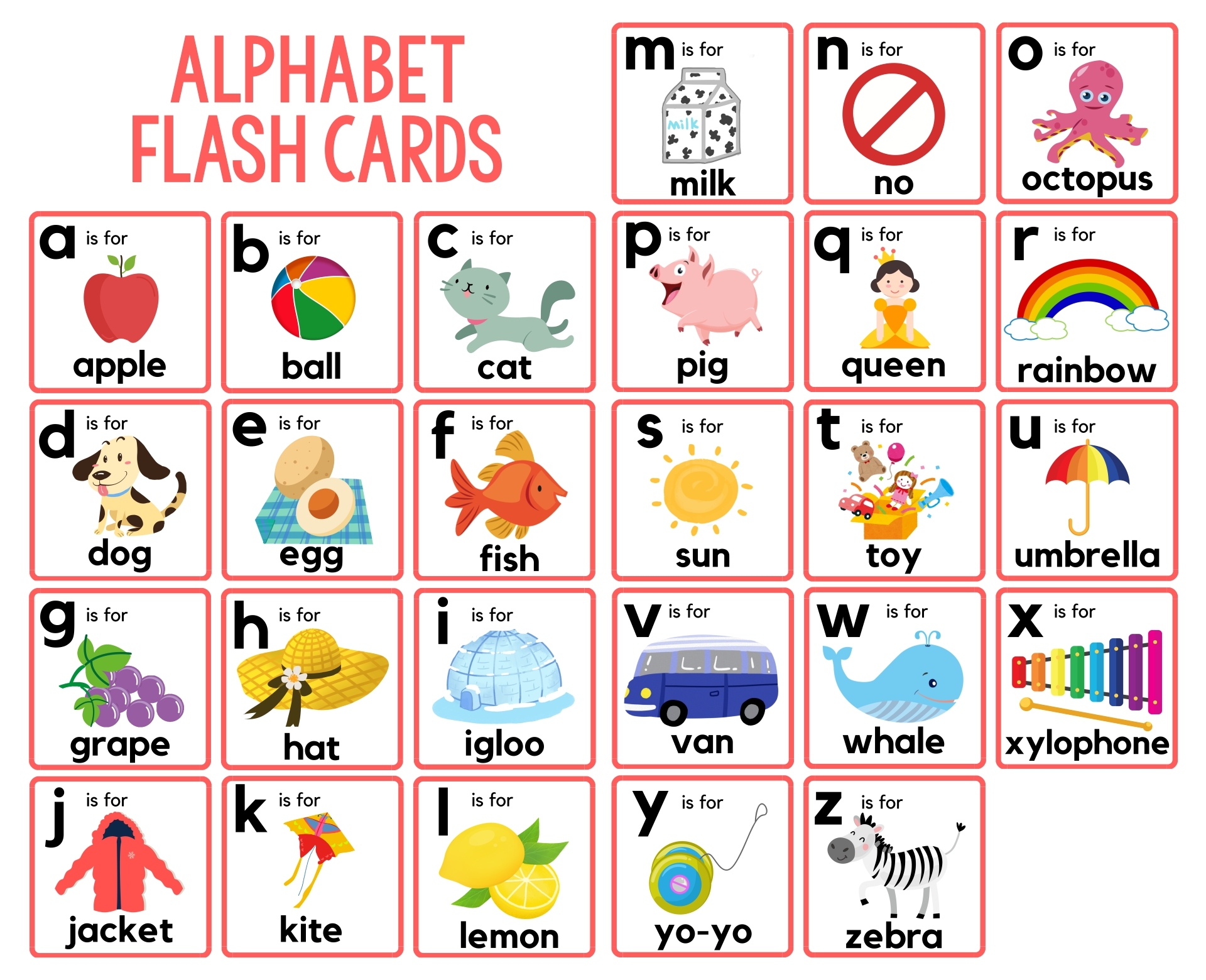 Alphabet Letters Printable Poster