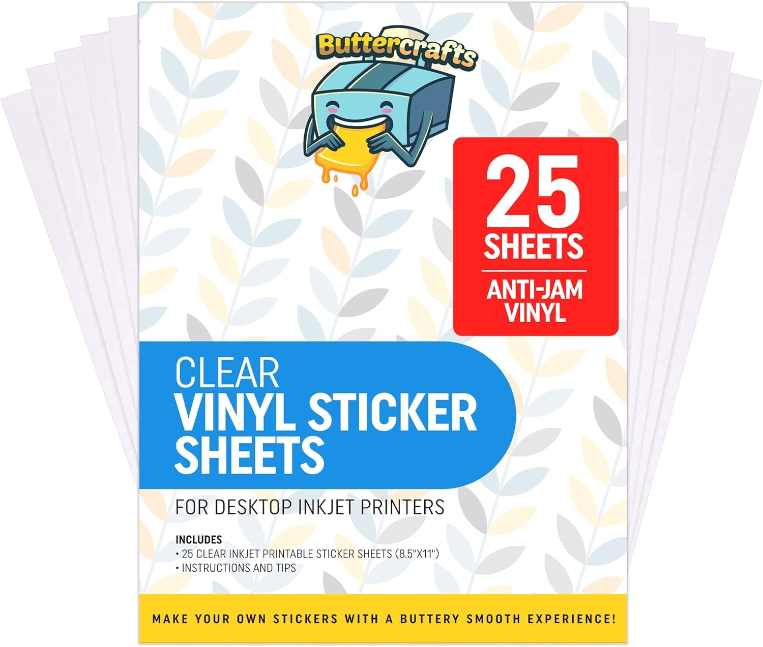 Amazon Clear Printable Vinyl For Inkjet Printer Clear Sticker 