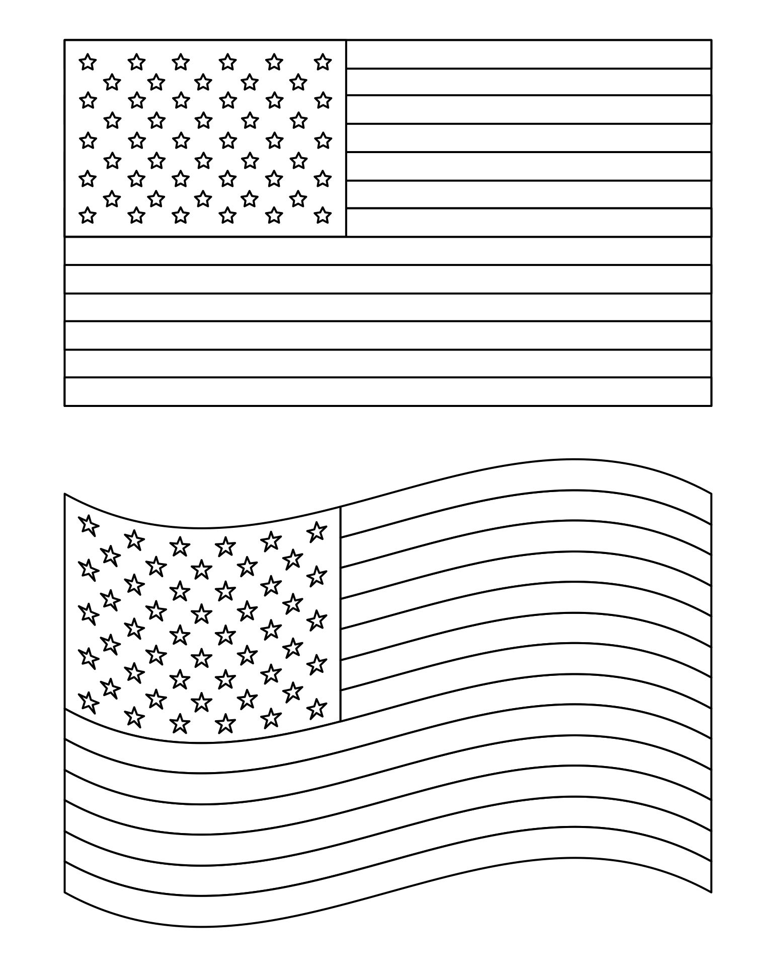 American Flag Stars Stencil 8X11 10 Free PDF Printables Printablee