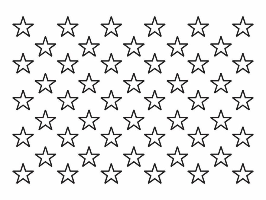 American Flag Stars Stencil Printable Gridgit