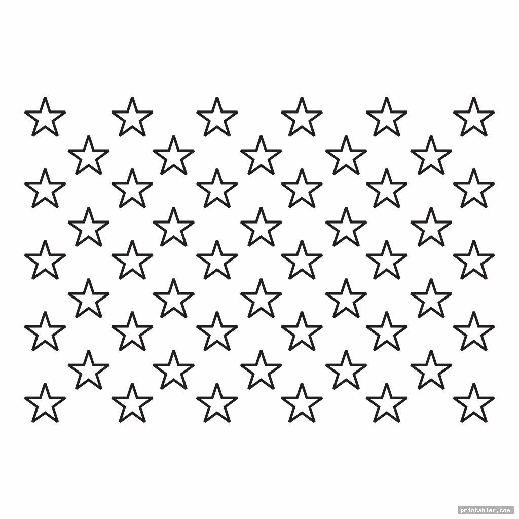 American Flag Stars Stencil Printable Gridgit