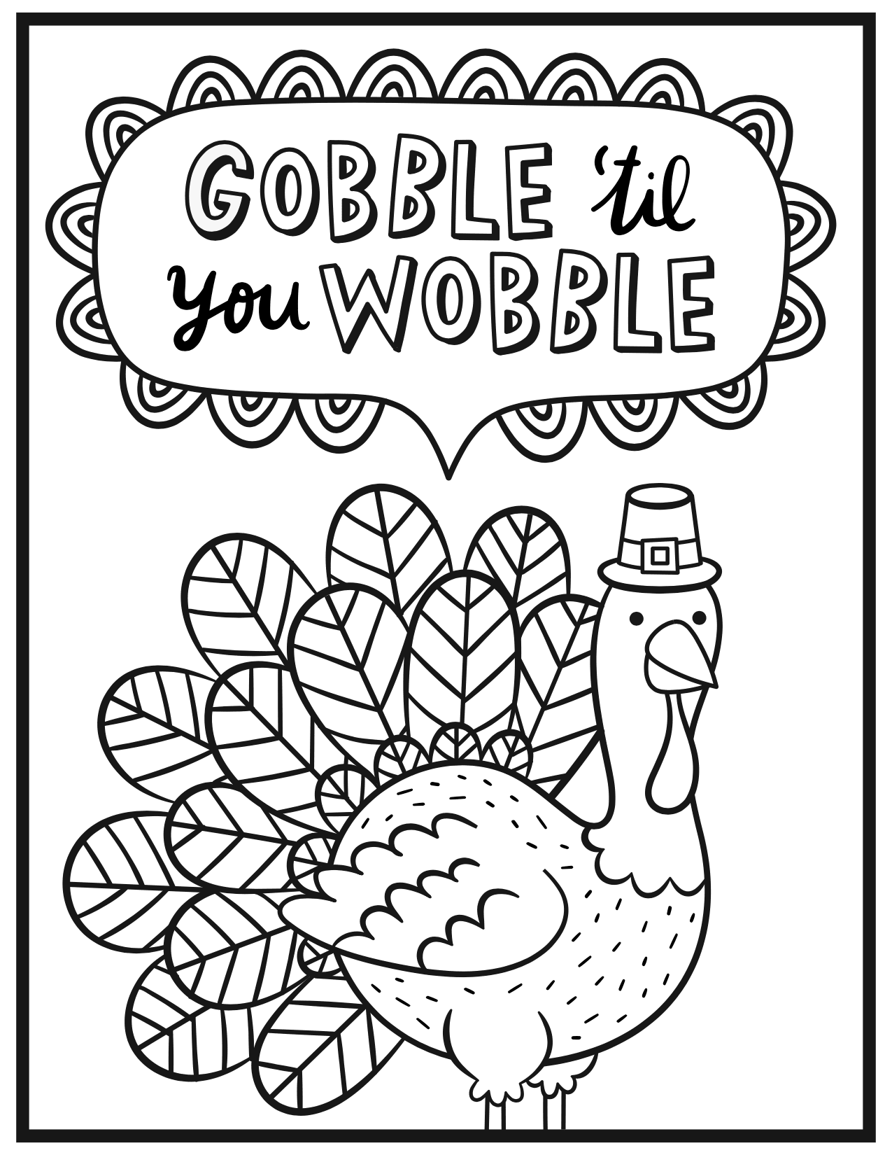 Free Printable Thanksgiving Coloring Pages