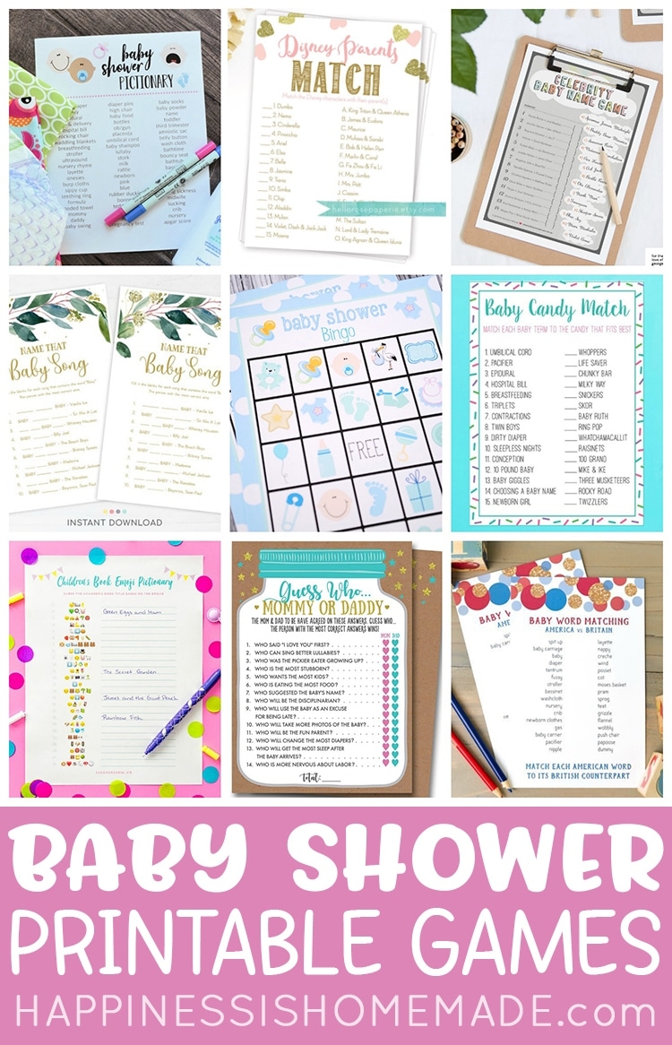 Answer Key 75 Printable Baby Shower Games With Answers Printable 