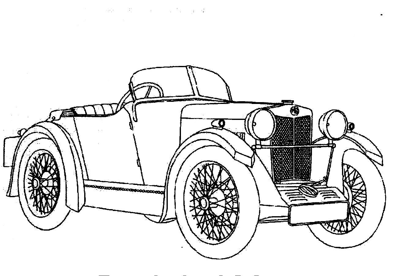 Antique Cars Coloring Pages Free Antique Cars Blog