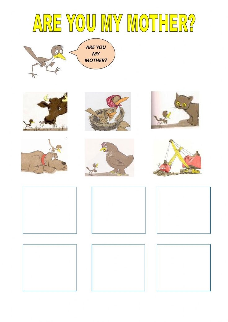 Are You My Mother Worksheet