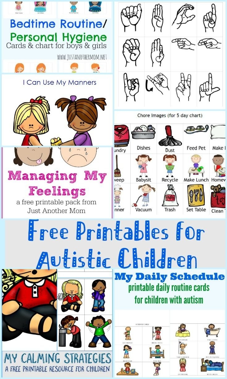 Autism Picture Cards Free Printable