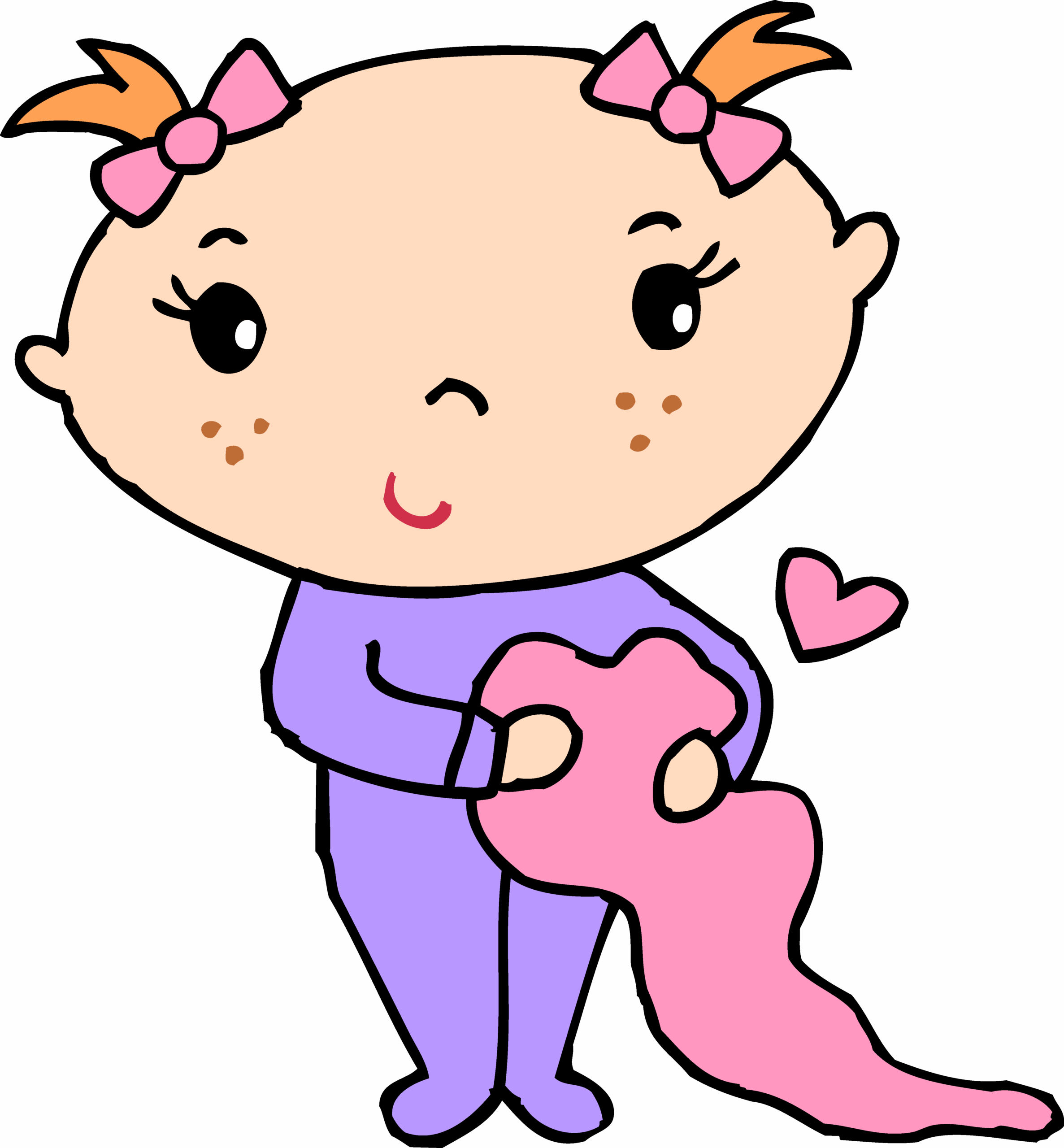 Baby Girl Clipart Pictures Clipartix