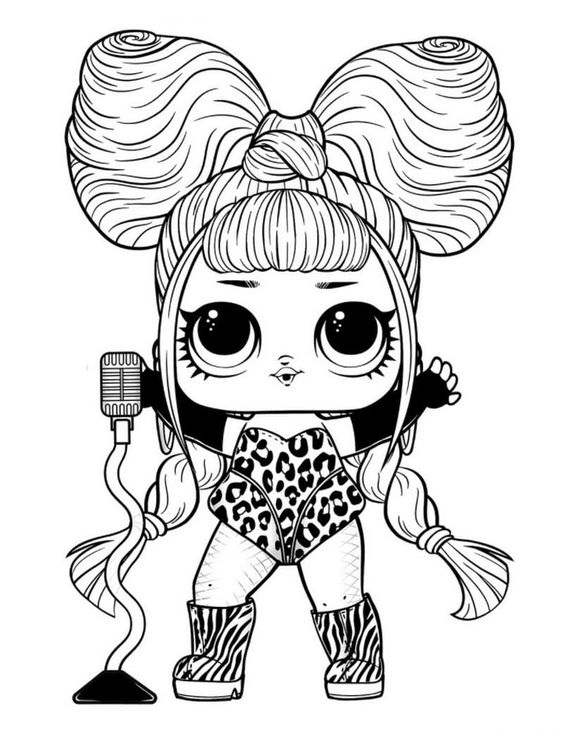 Lol Dolls Printable Coloring Pages
