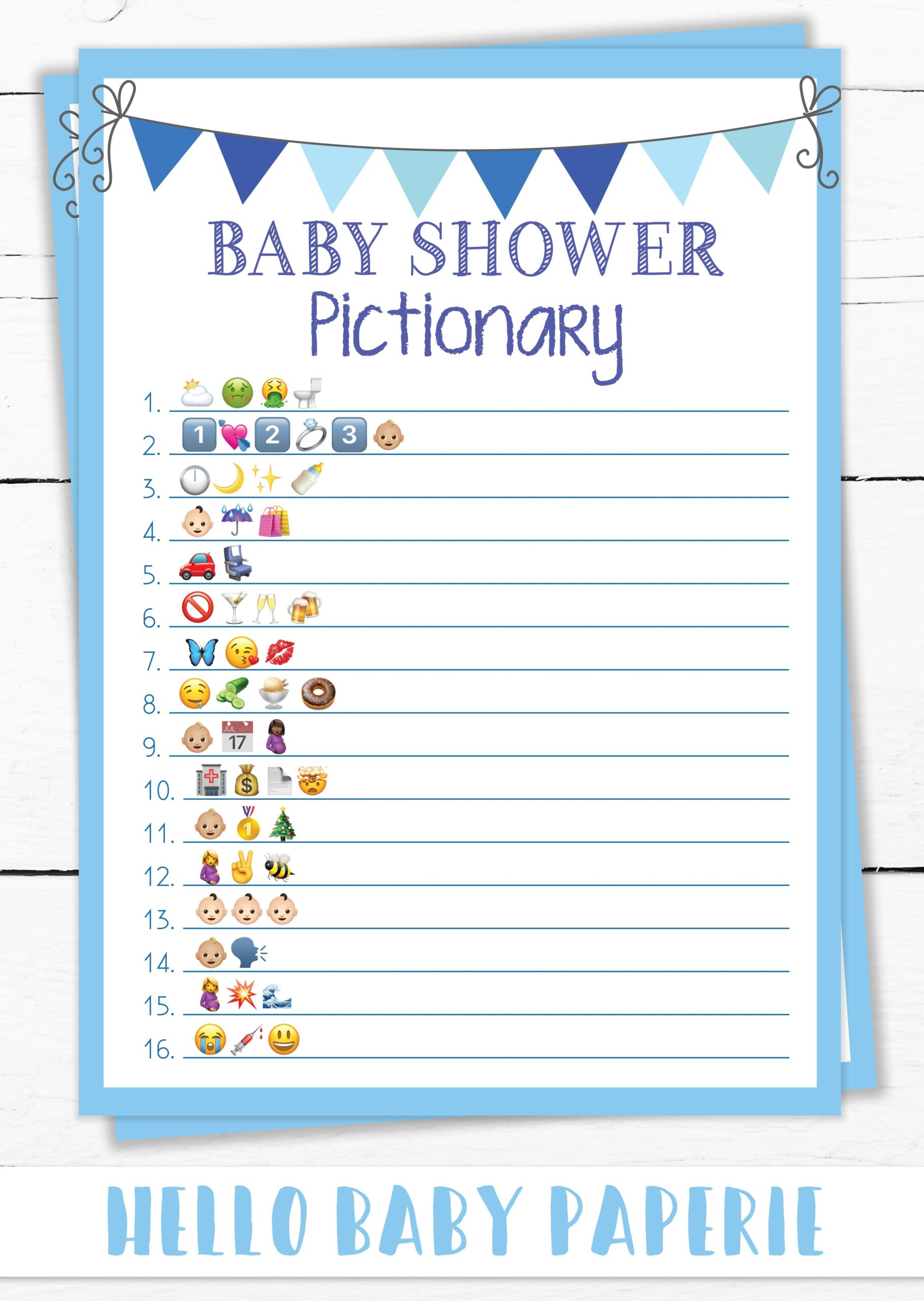Baby Shower Emoji Game Will Emoji Pictionary Be A Hit At A Baby Shower 