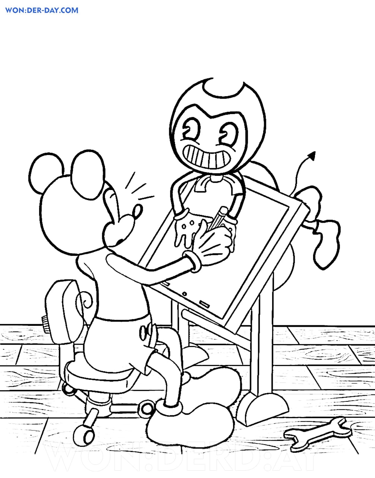 Bendy And The Ink Machine Printable Coloring Pages