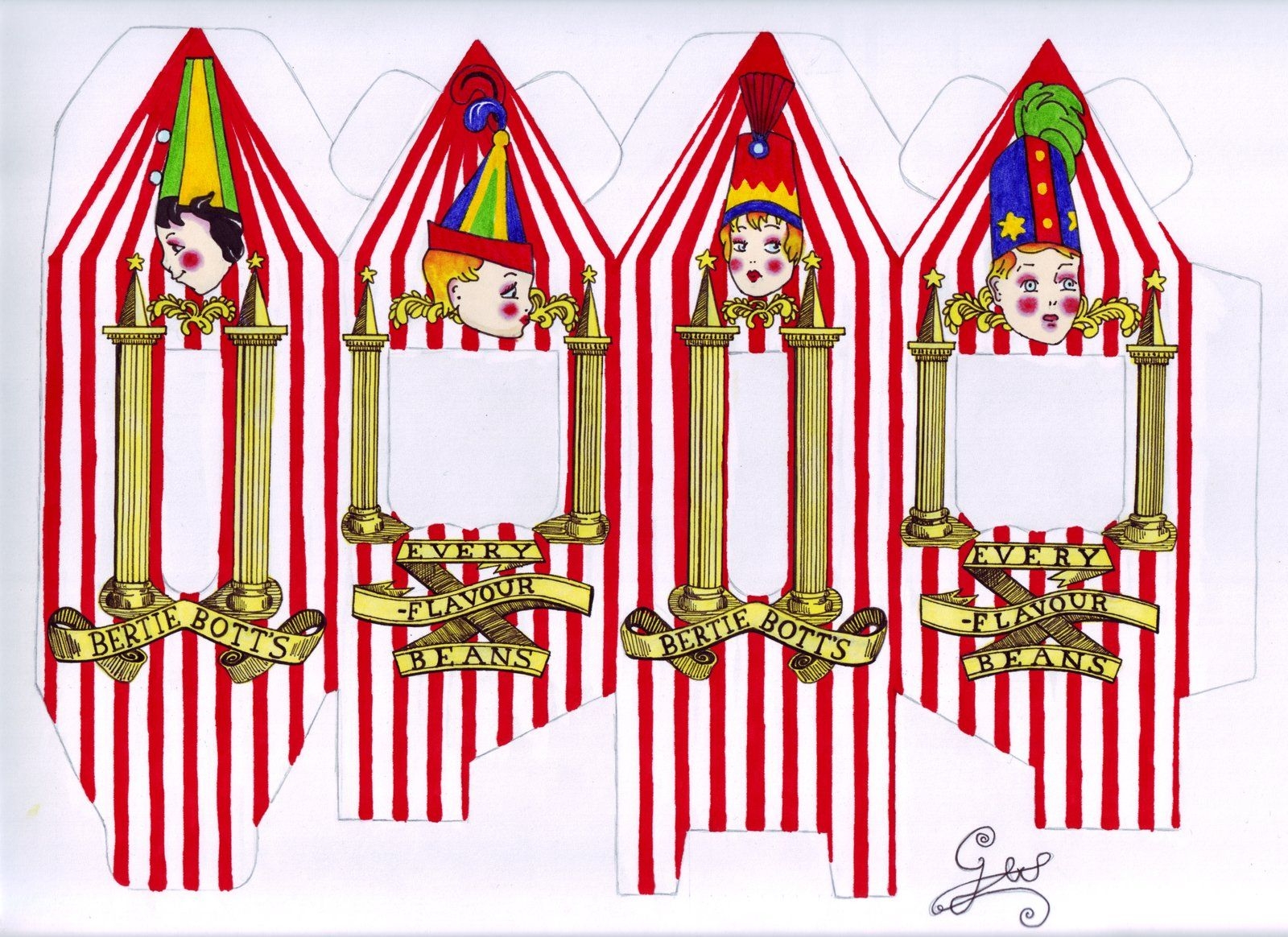Bertie Botts Every Flavor Beans Printable Large Size Harry Potter 