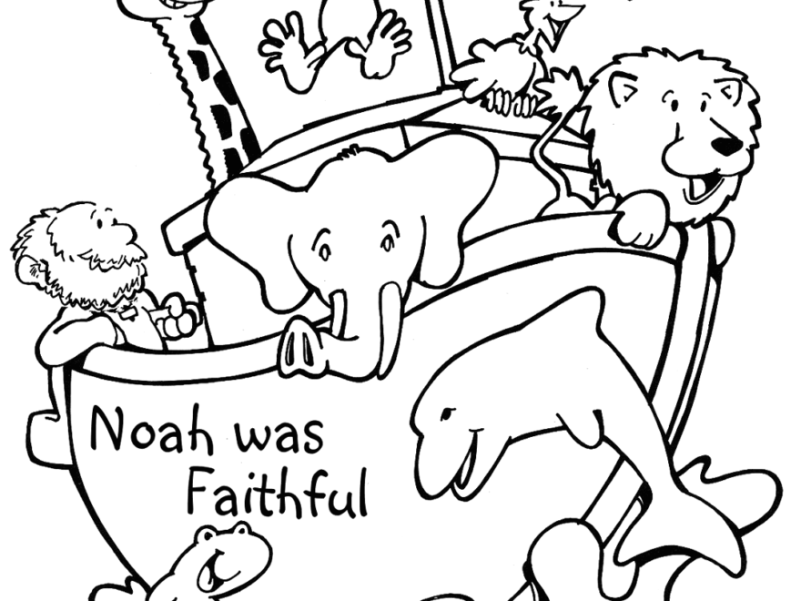 Bible Story Noahs Ark Coloring Page Printable Coloring Pages FREE