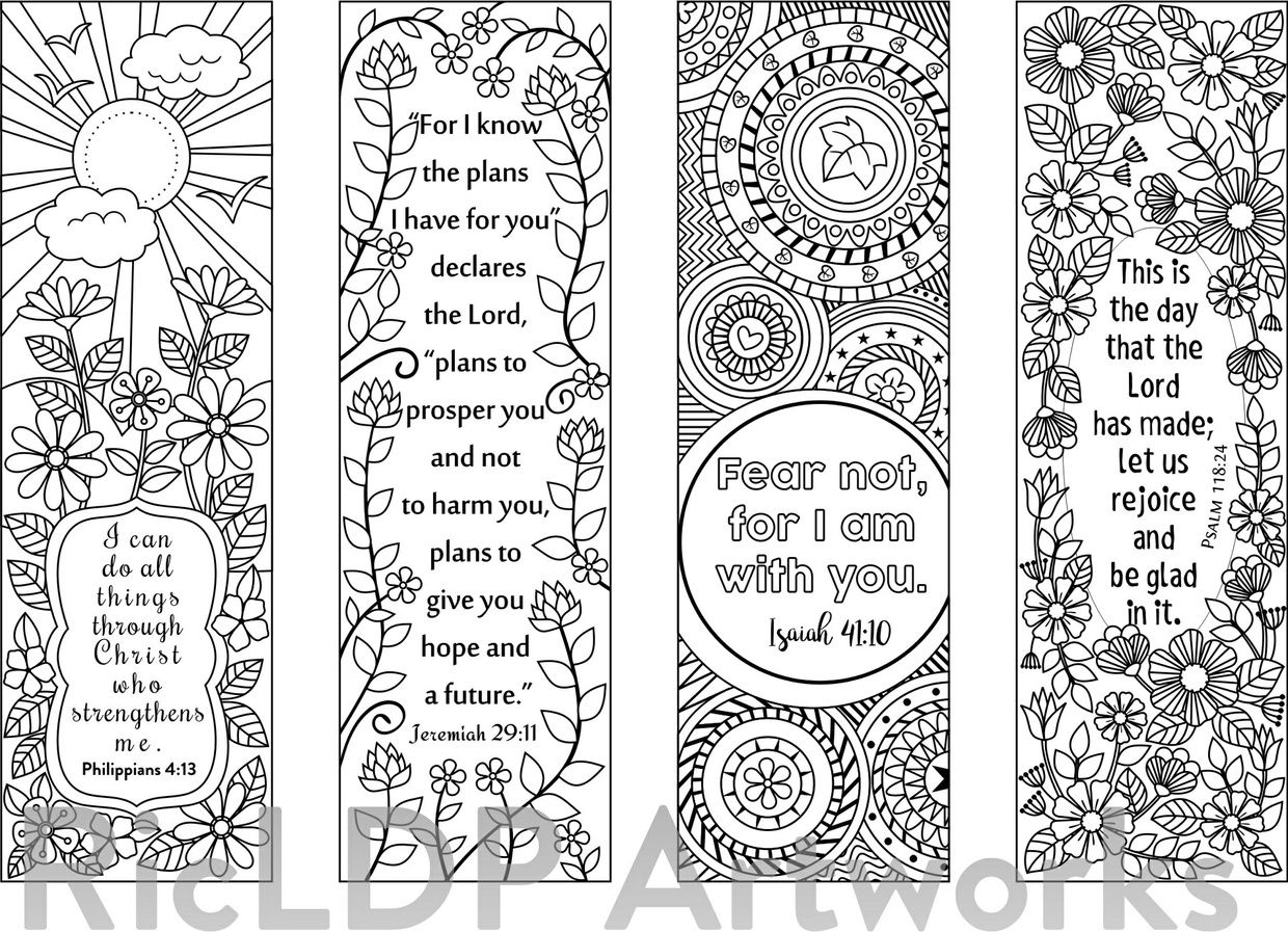 Bible Verse Free Printable Bible Bookmarks To Color Printable And 