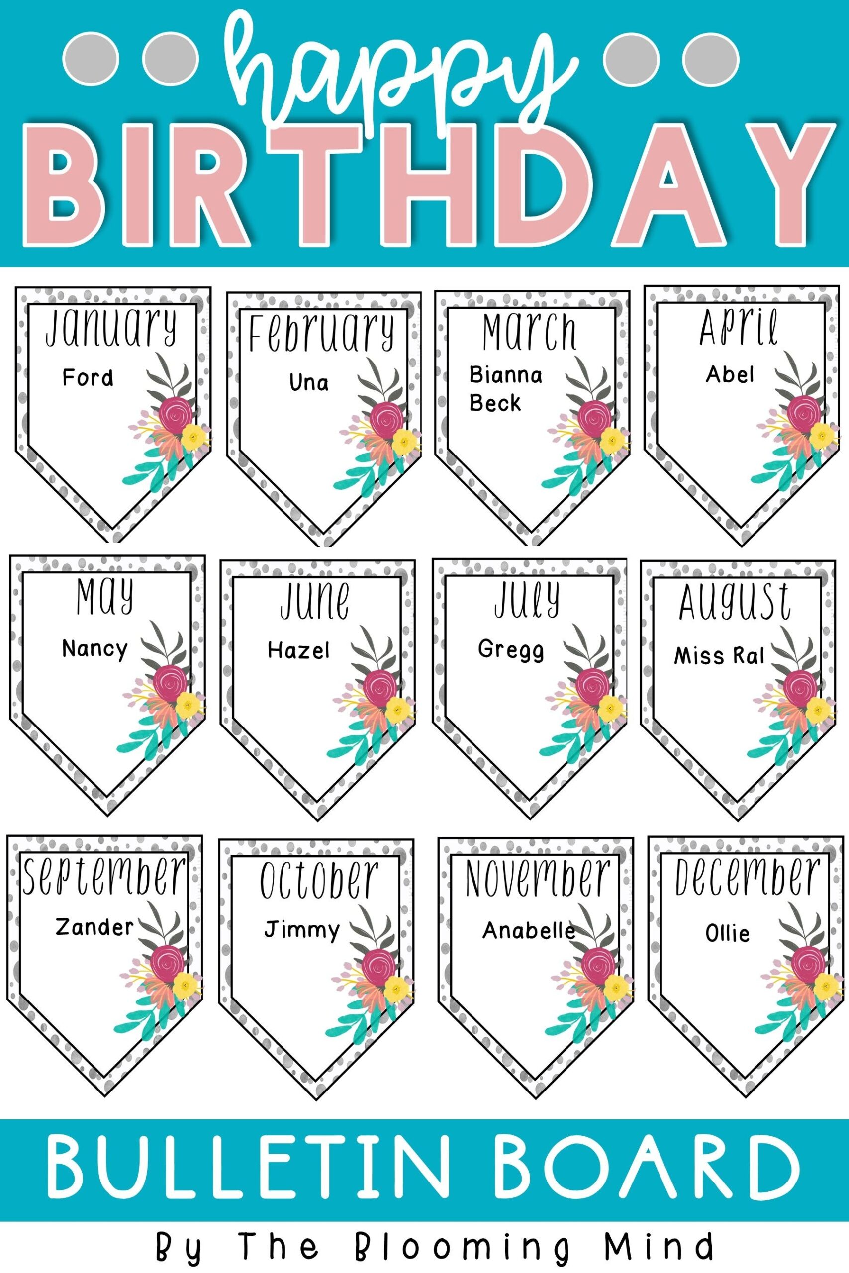 Birthday Bulletin Board Printables Free Web Free Birthday Bulletin 