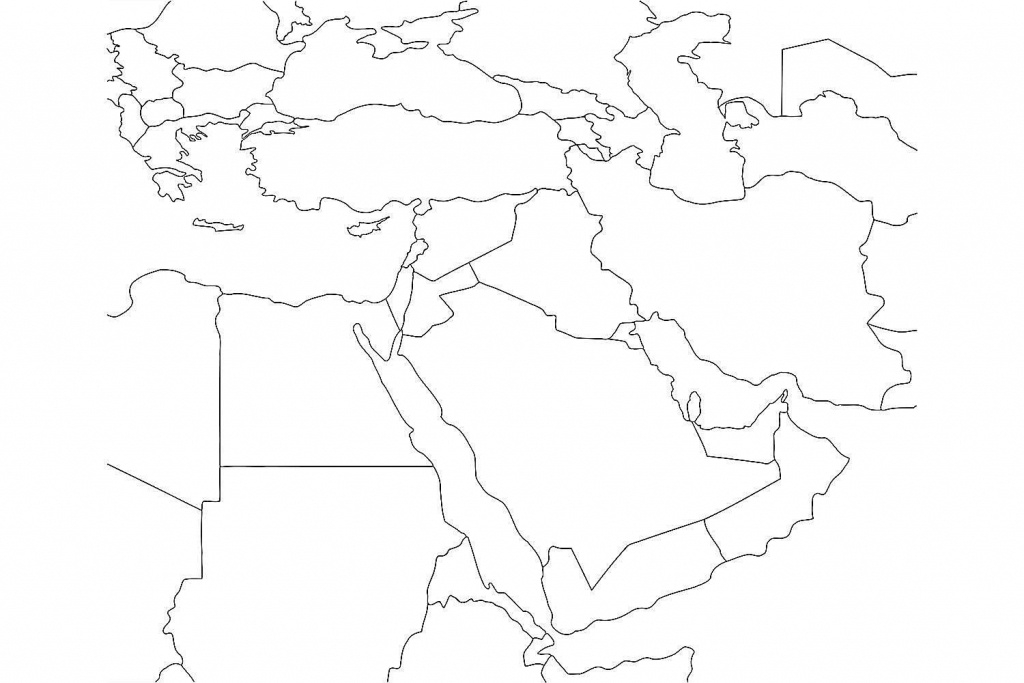 Printable Blank Map Of The Middle East