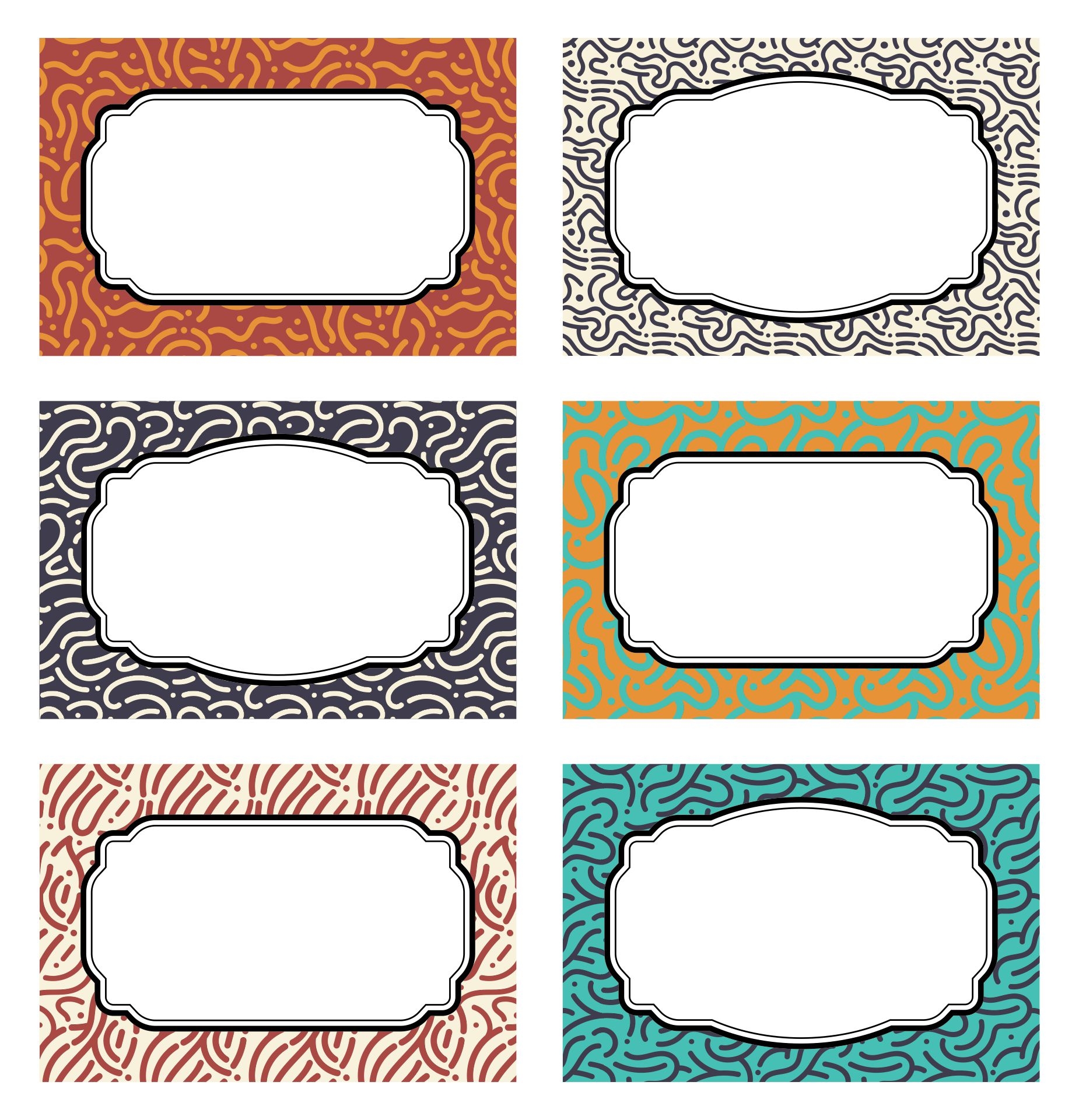 Blank Name Tags Templates 6 Free PDF Printables Printablee