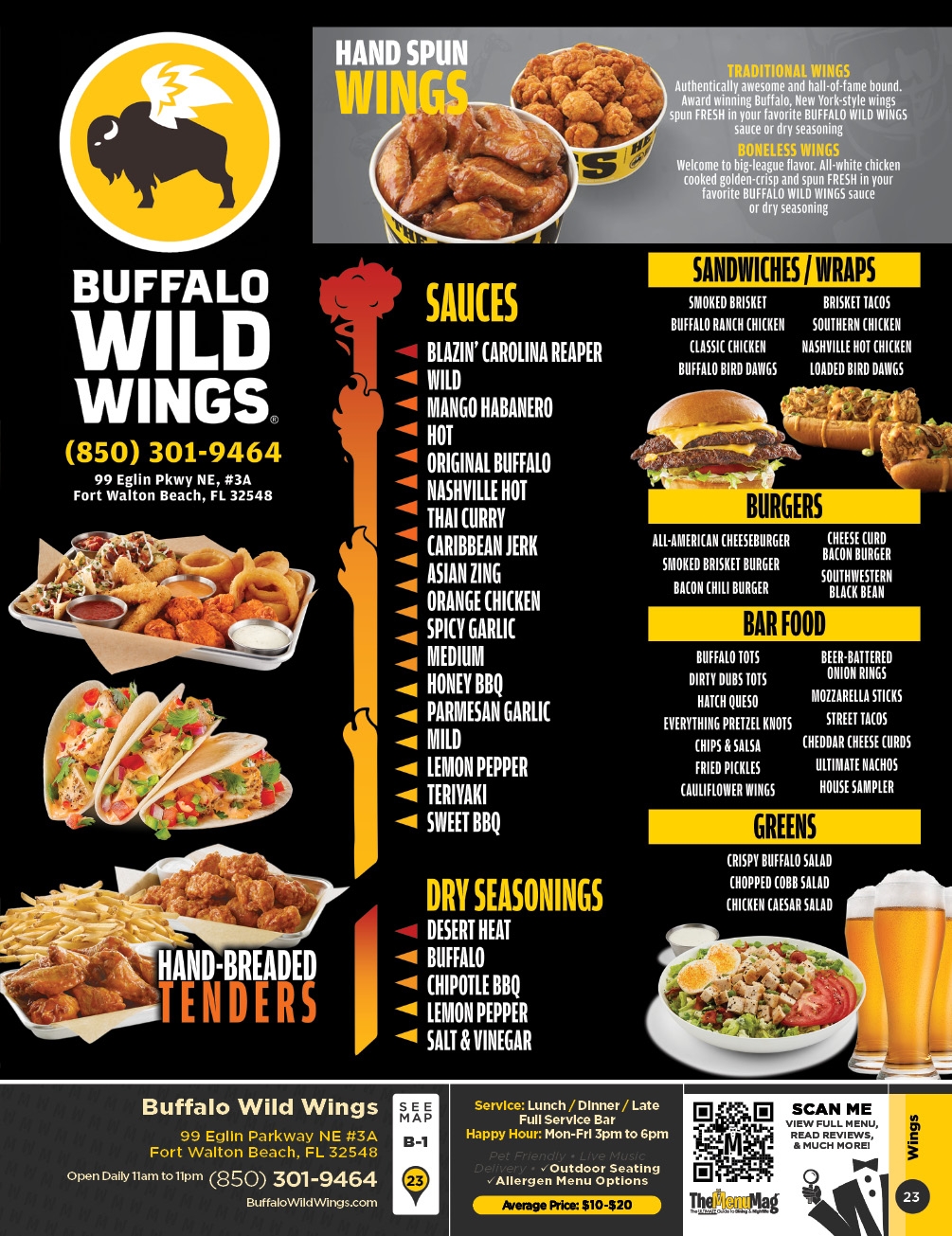 Buffalo Wild Wings Menu Prices Sauce List 2023 48 OFF