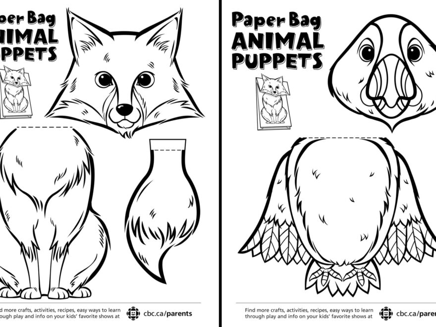 Canadian Animal Paper Bag Puppets Play CBC Parents