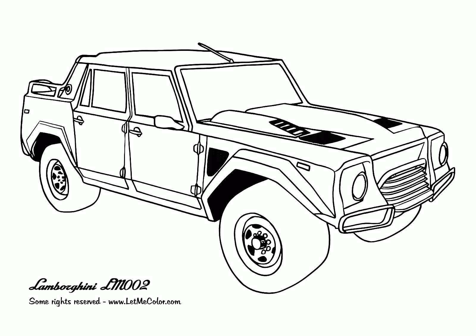 2025 Coloring Pages Printable Cars