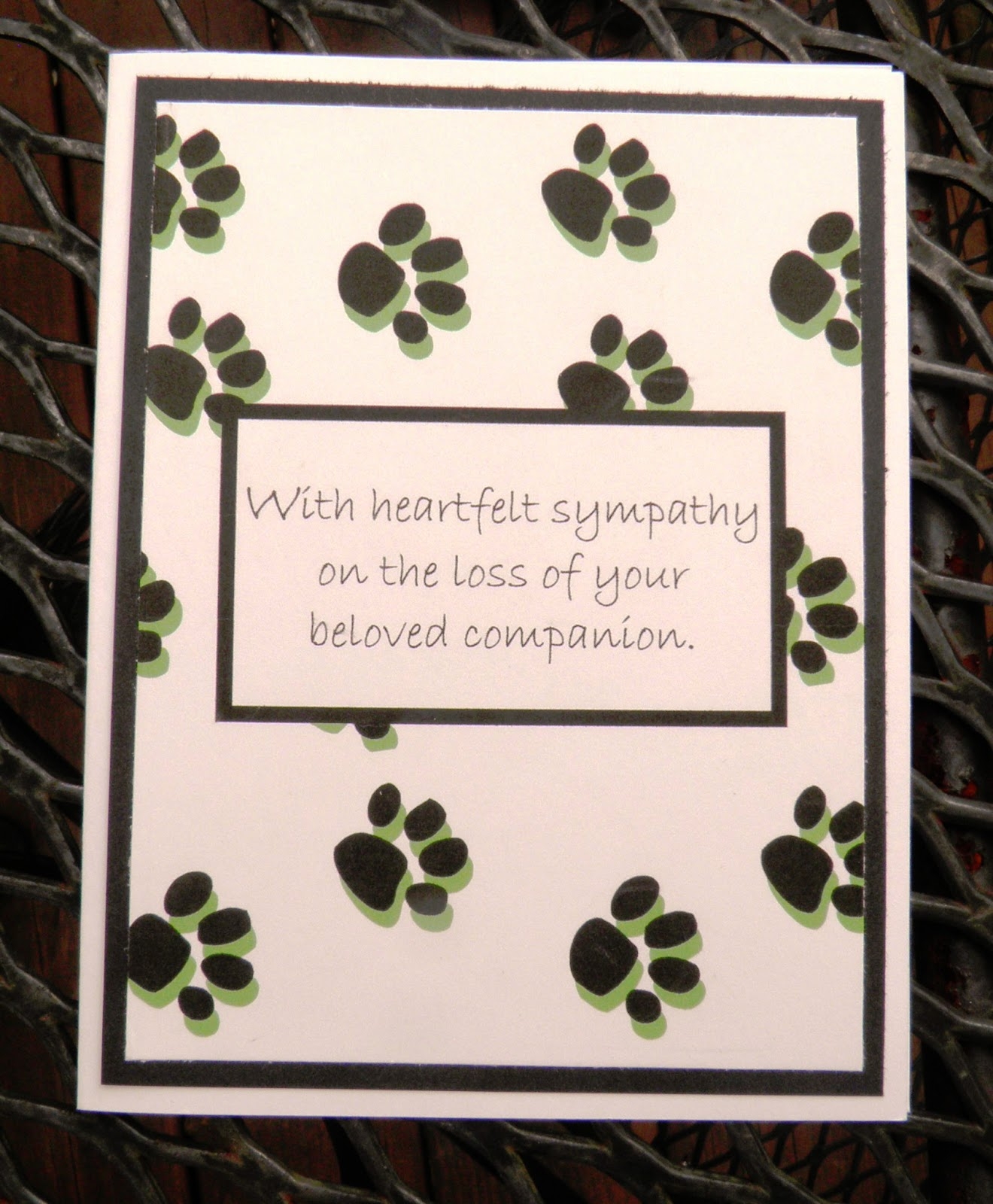 Printable Sympathy Card For Loss Of Dog