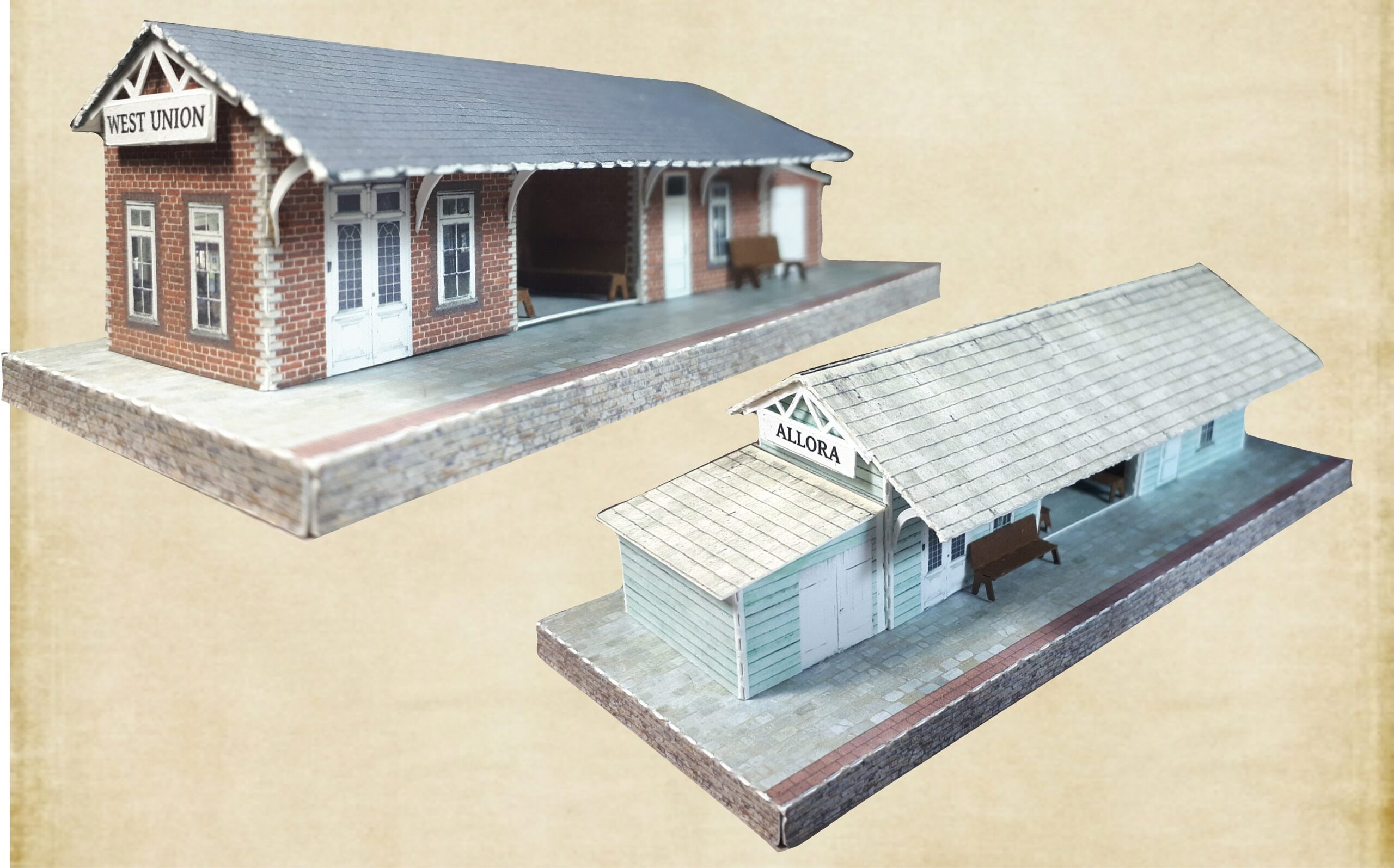 Cardstock Building Kit N Scale Or Z Scale Or T Gauge Train Etsy