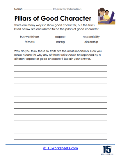 Free Printable Character Education Worksheets