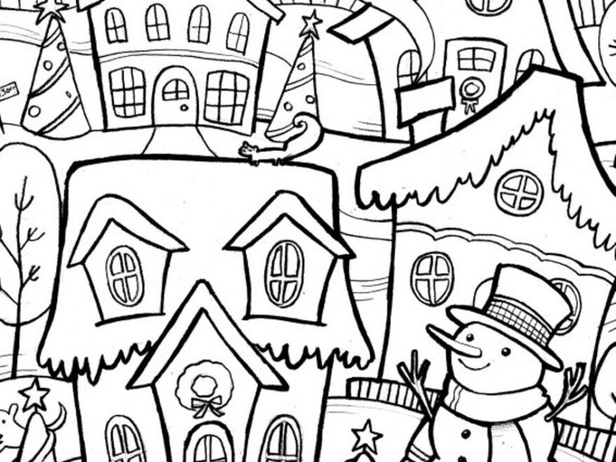 Christmas And Winter Coloring Pages At GetColorings Free