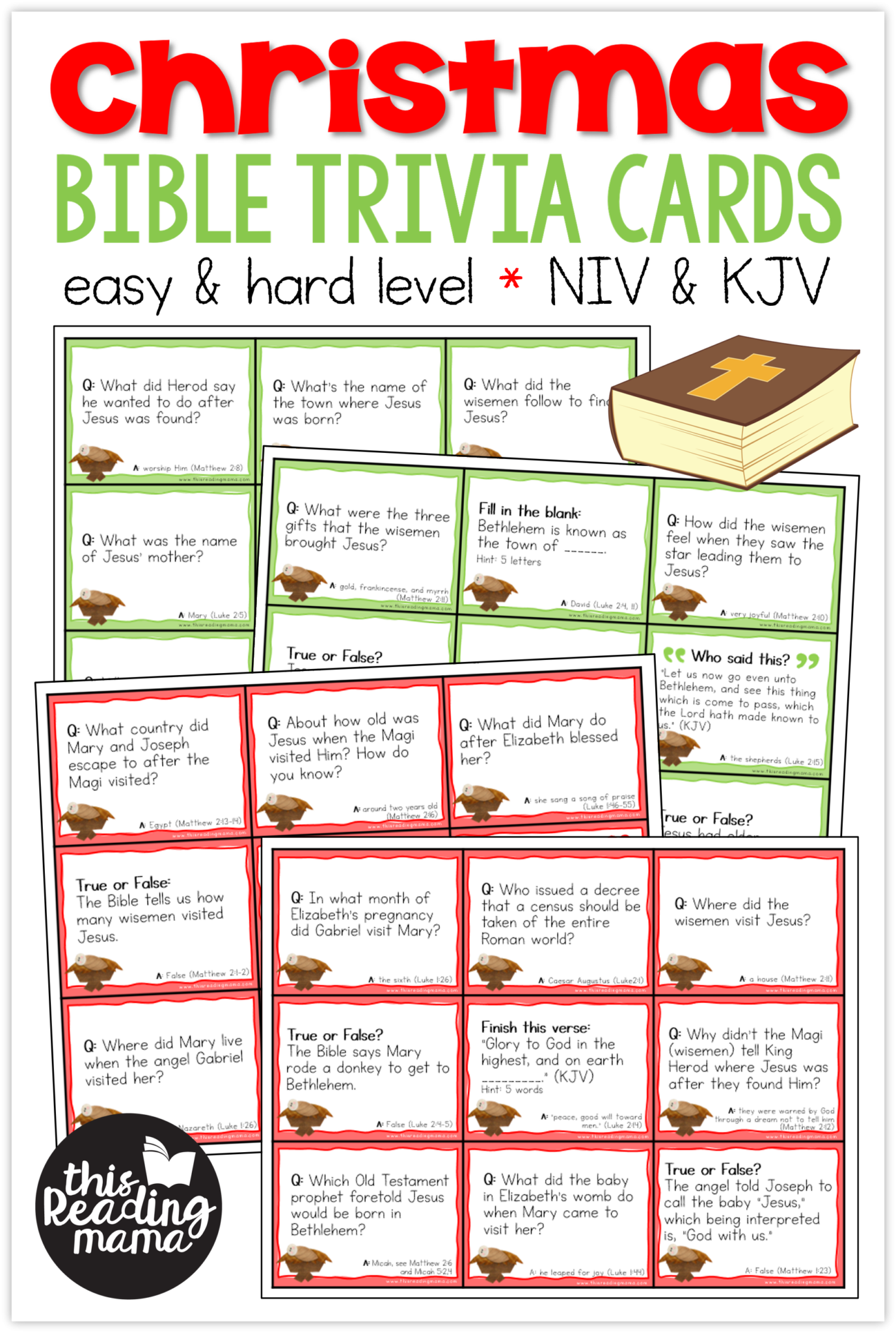 Christmas Bible Trivia Questions And Answers Printable