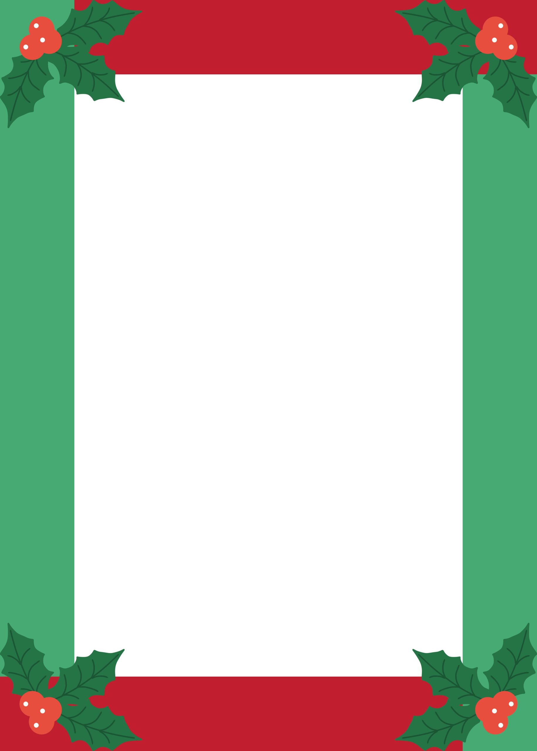 Christmas Border Templates 15 Free PDF Printables Printablee