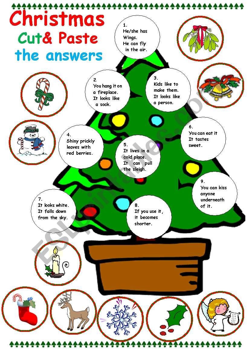 Cut And Paste Christmas Printables