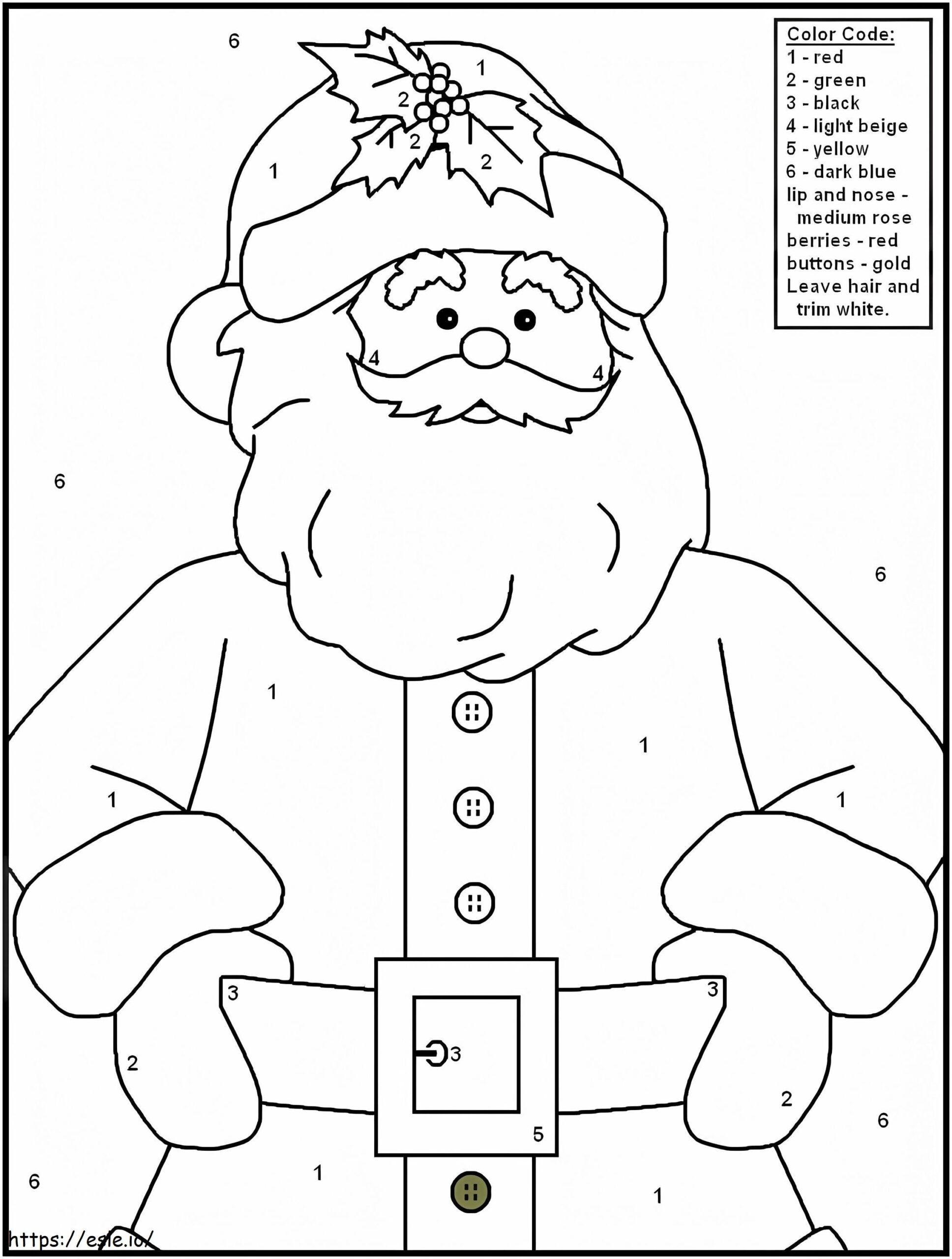Color By Number Christmas Printables