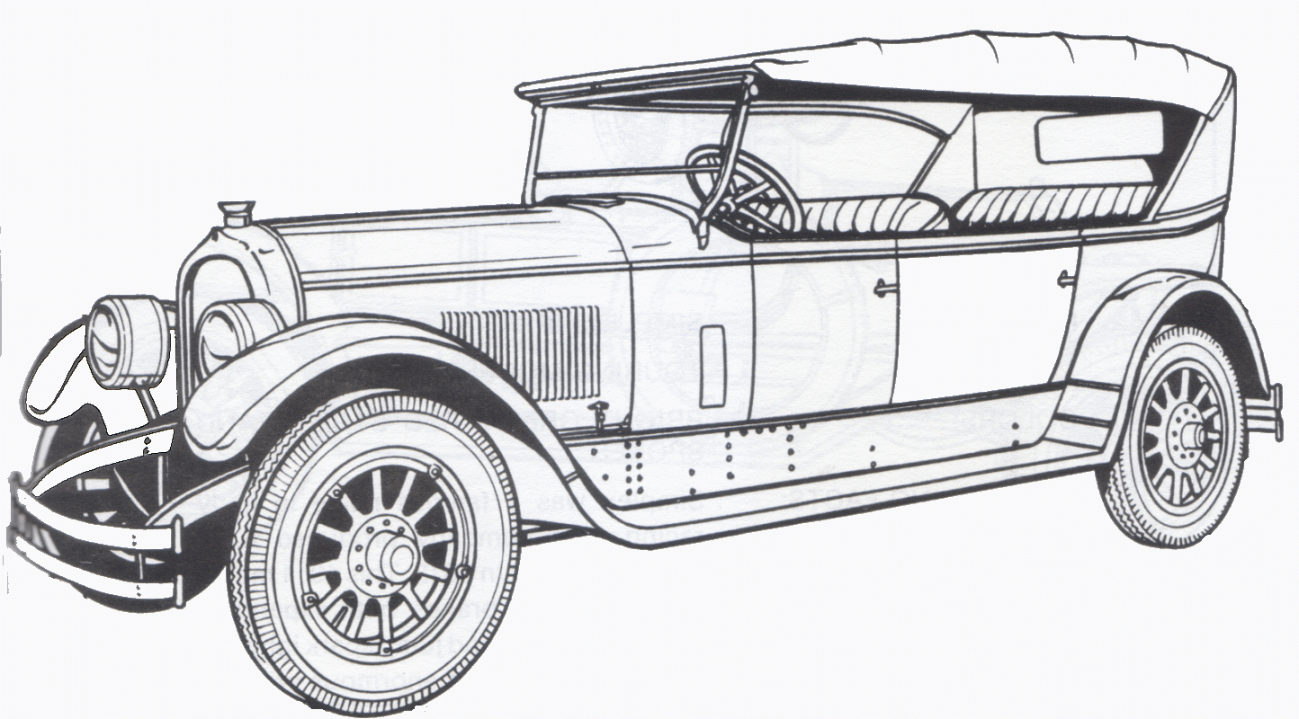 Free Printable Antique Car Coloring Pages