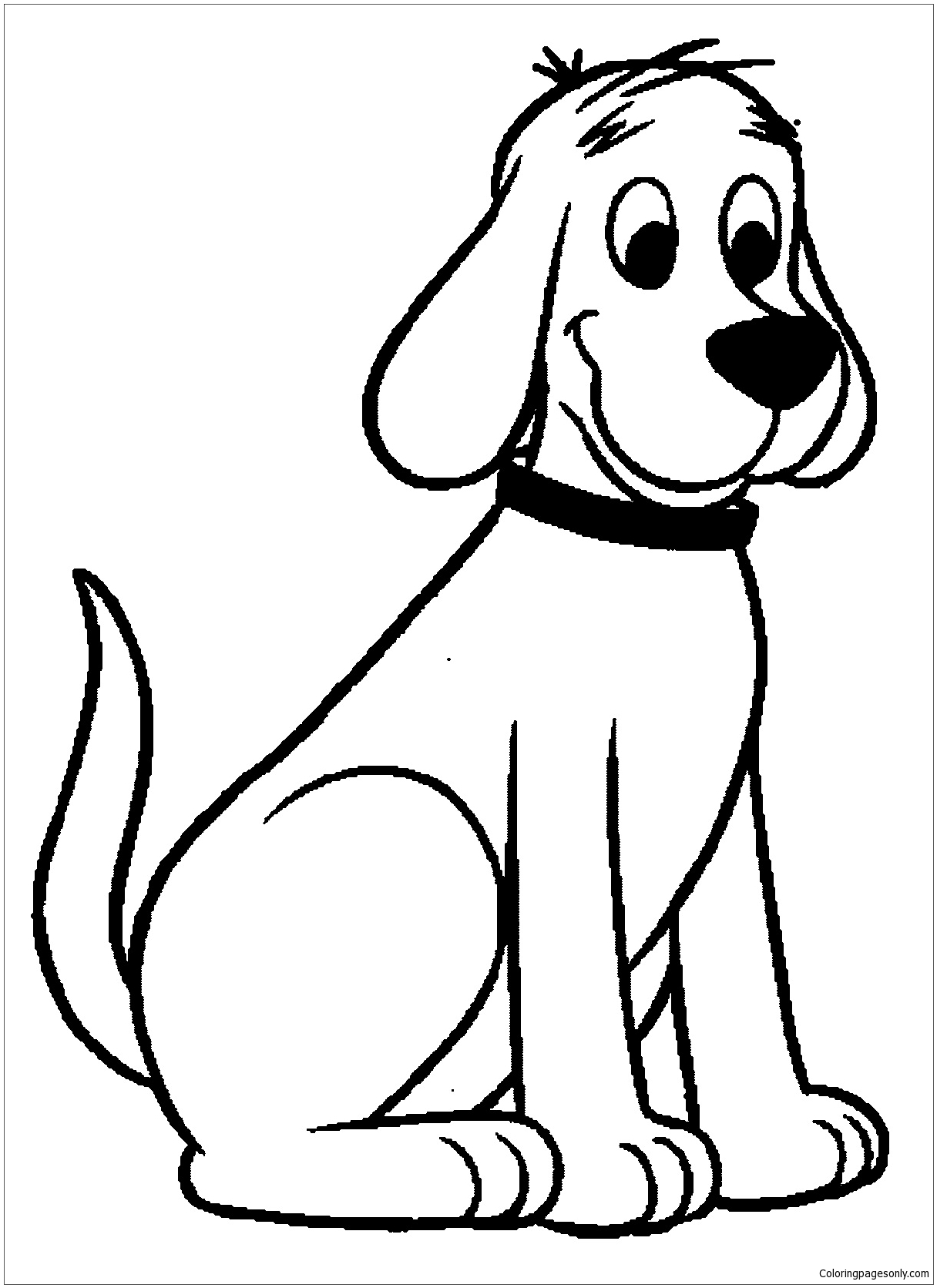 Clifford The Big Red Dog Coloring Page Free Printable Coloring Pages