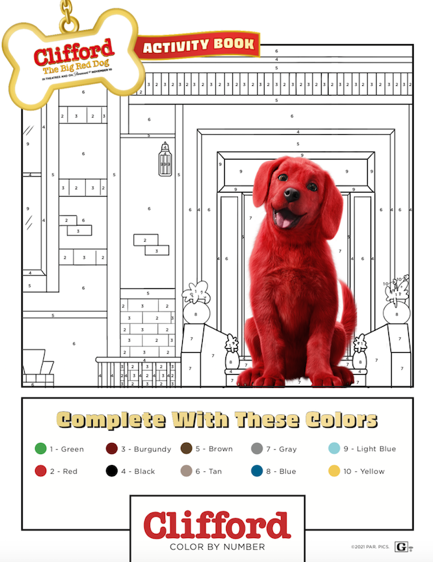 Cliffort Red Dog Coloring Pages