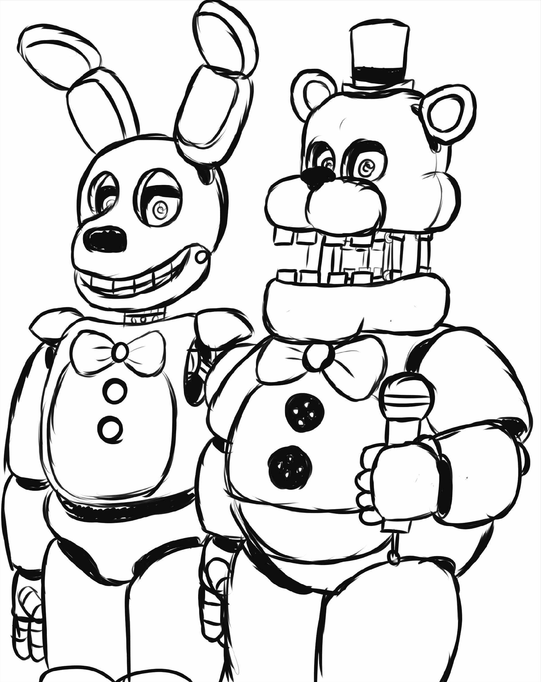 Five Nights At FreddyS Printable Coloring Pages