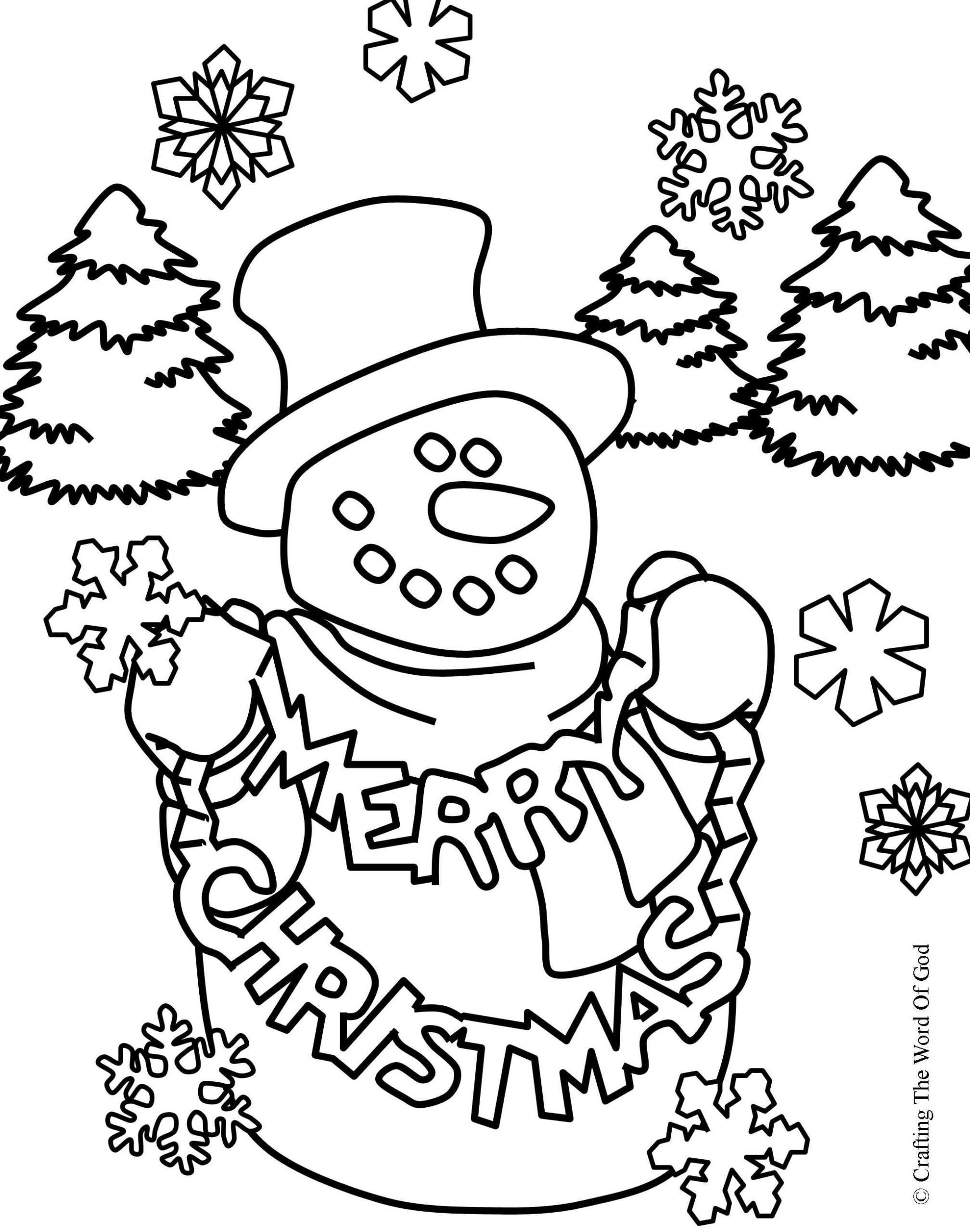 Free Printable Christmas Coloring Posters