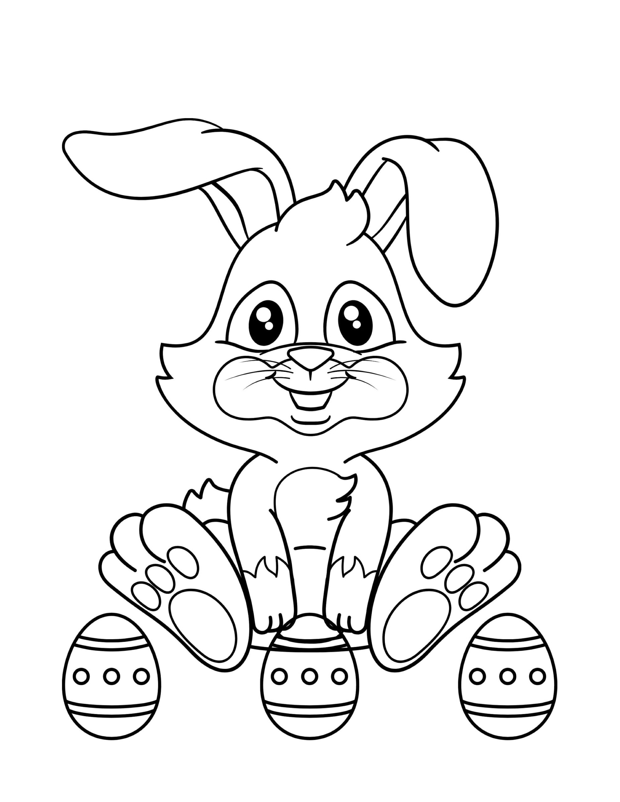 Coloring Pages Of Easter Bunny