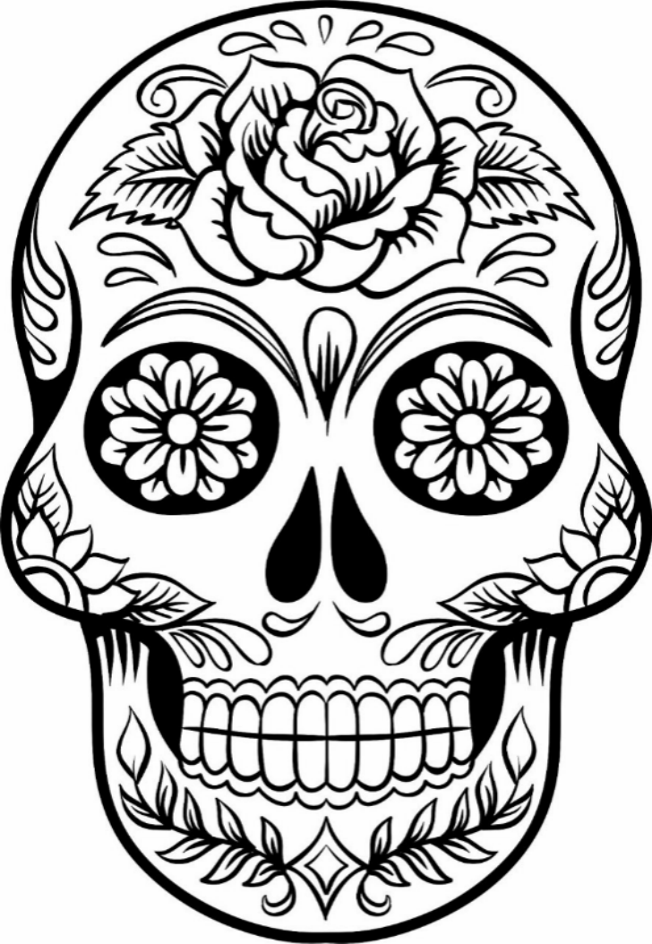 Free Skull Printable Coloring Pages