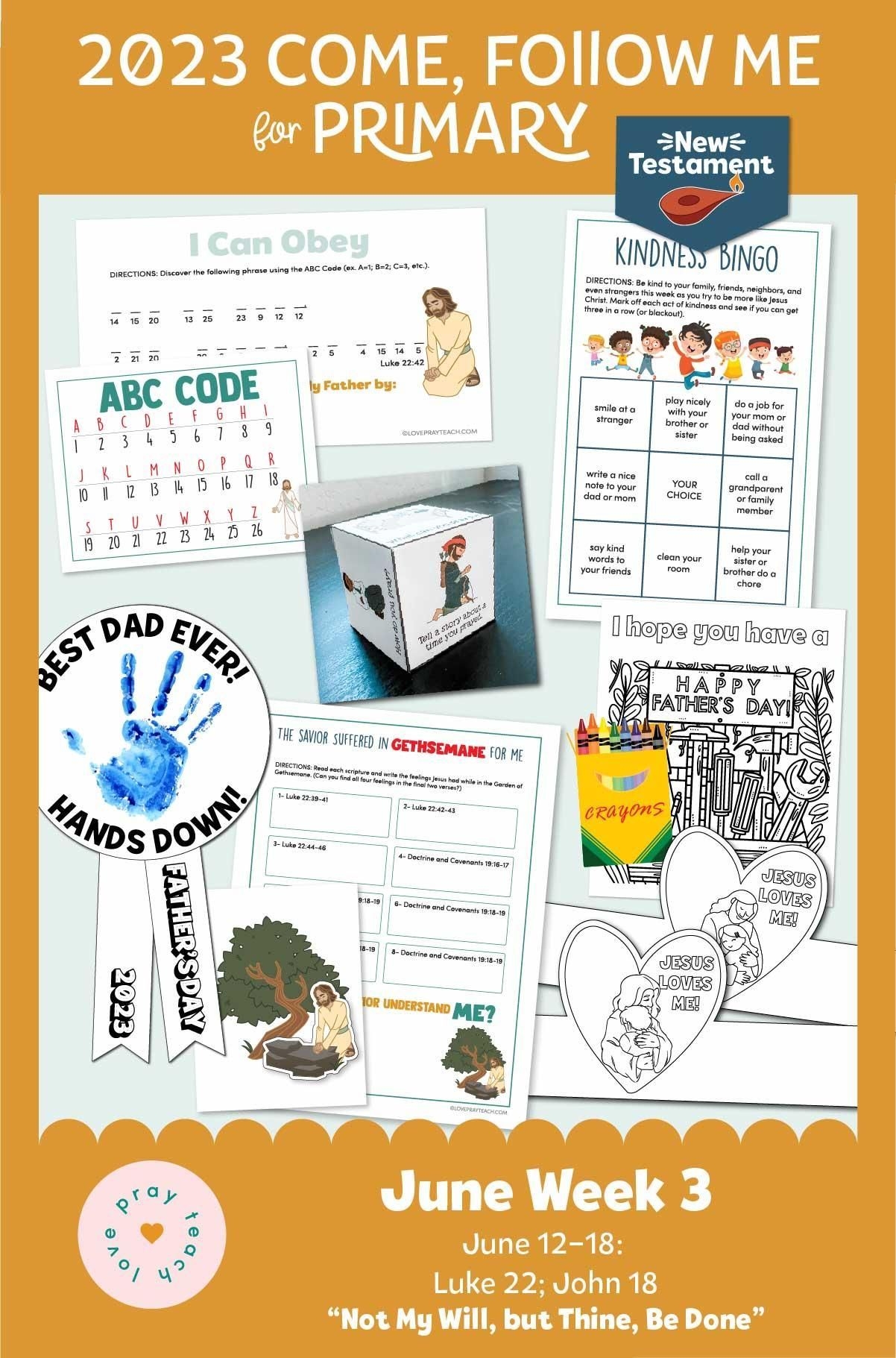 Come Follow Me Kids Printable Bundle Jan June 2023 For Families Primary 