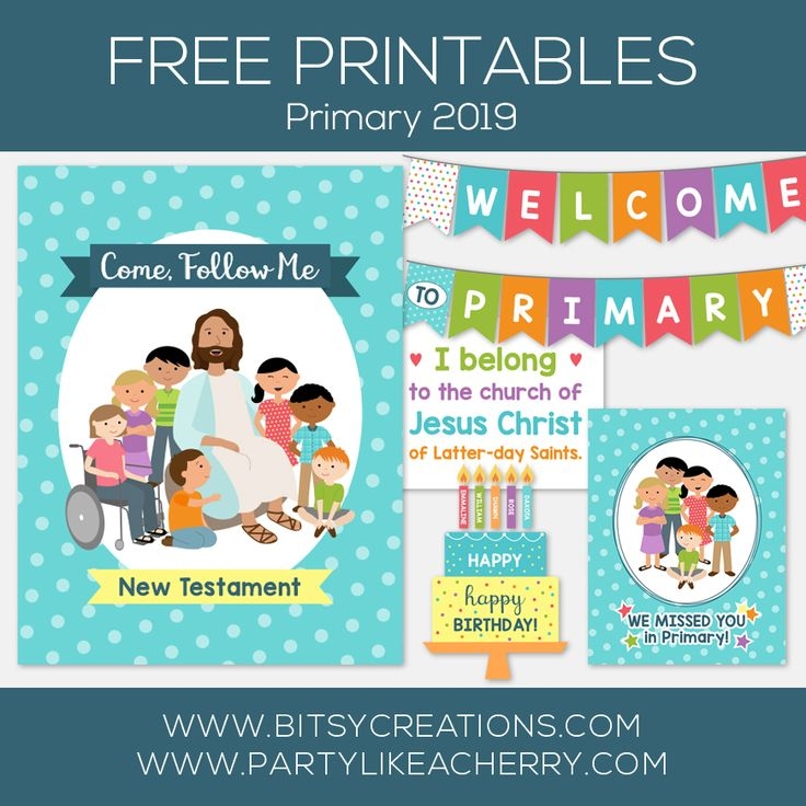 Come Follow Me New Testament Free Primary 2019 Printables With 
