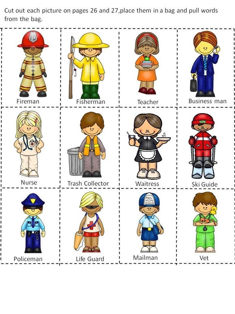 Free Printable Community Helpers Worksheets For Preschool