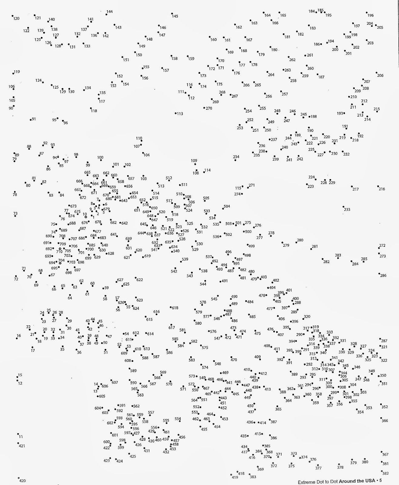 Connect The Dots Printable Hard Free