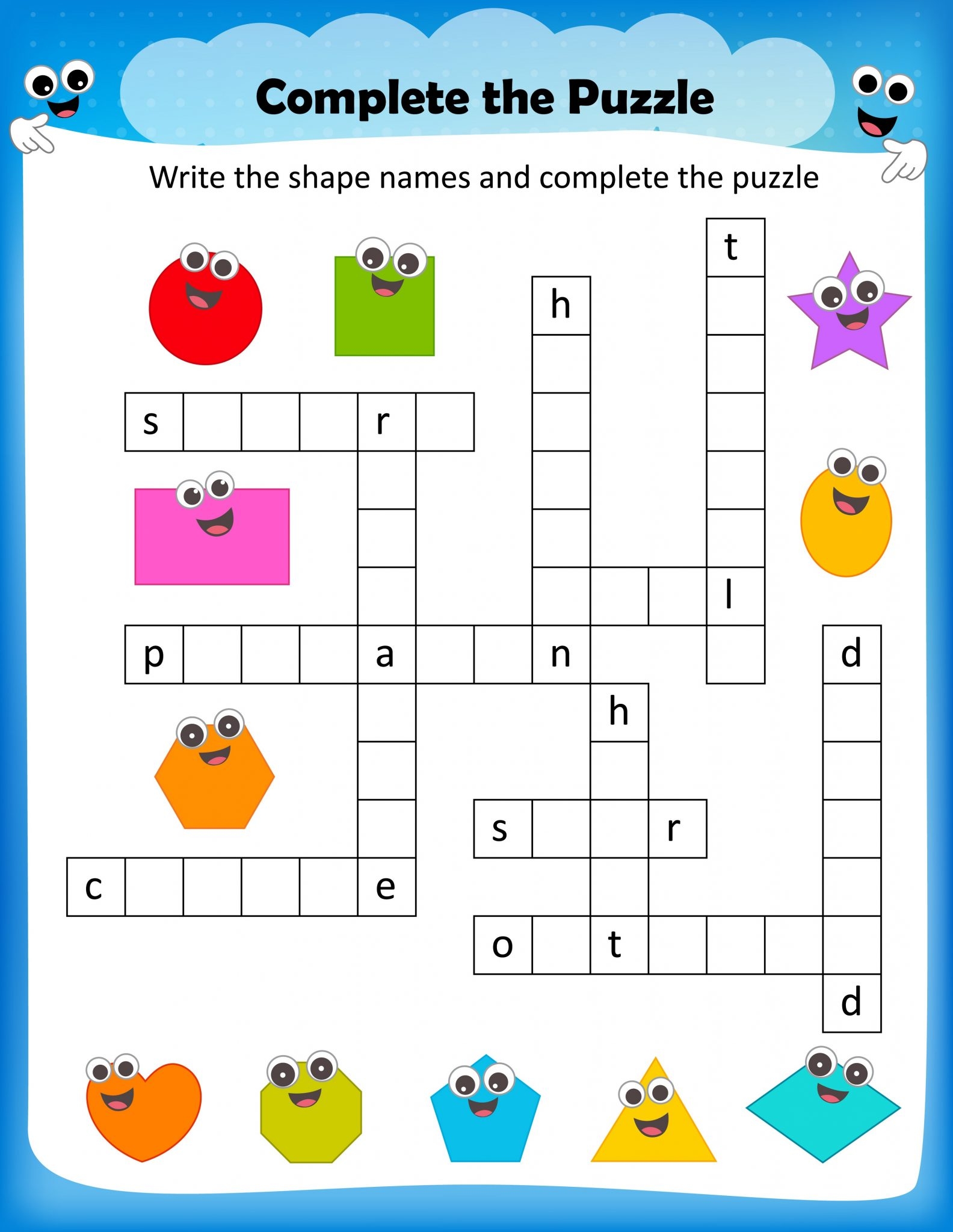 Crossword Puzzles For Kids Printable