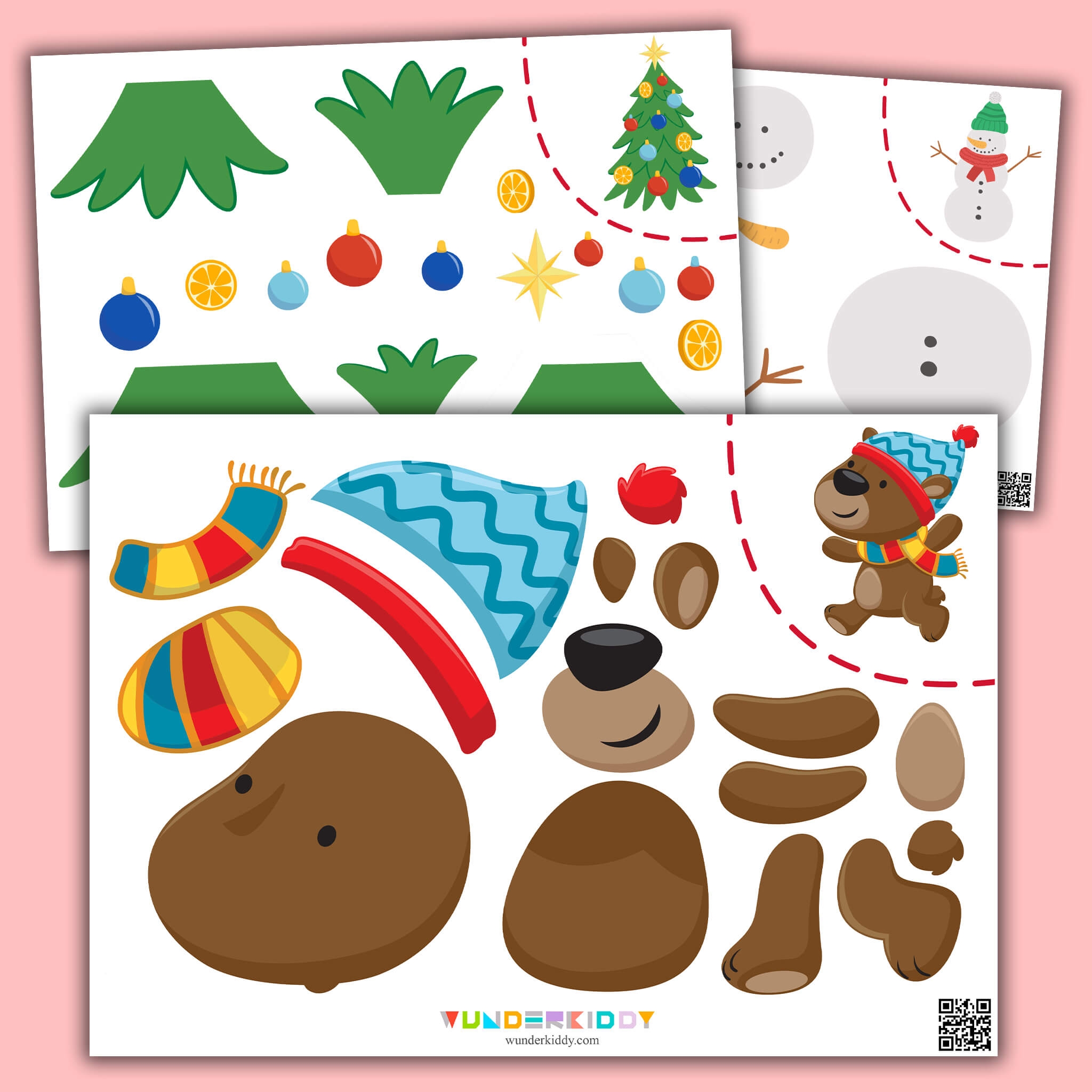 Cut And Paste Worksheets Christmas Free Worksheets Printable