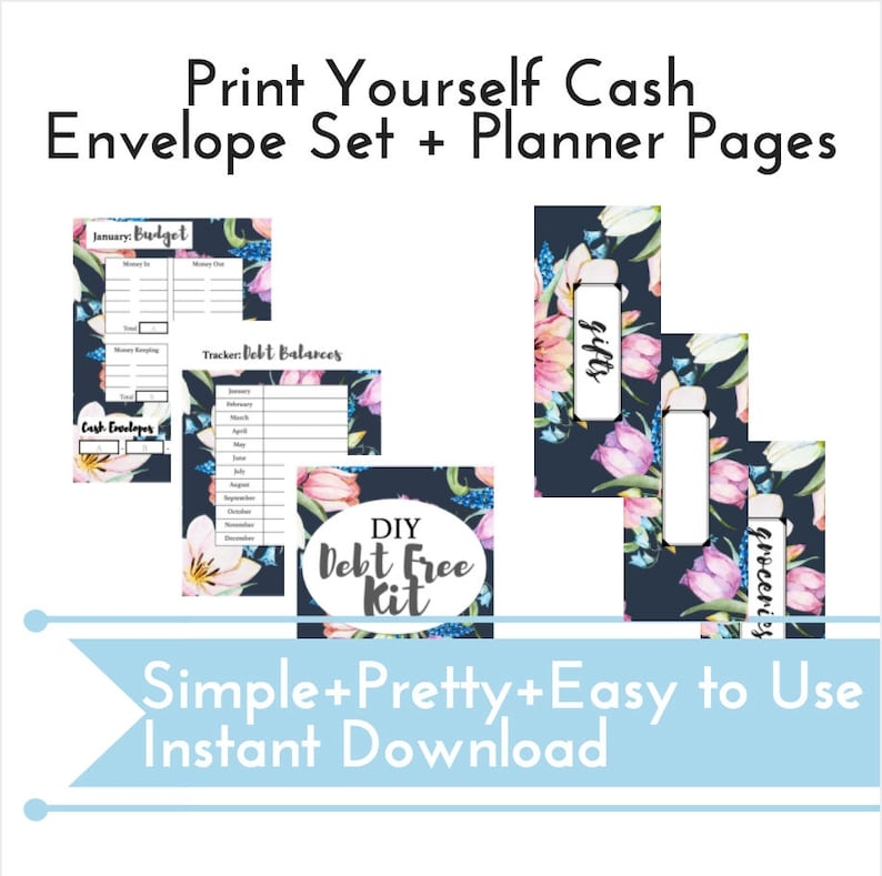 Dave Ramsey Envelope System Planner Pages Printable Envelope Etsy