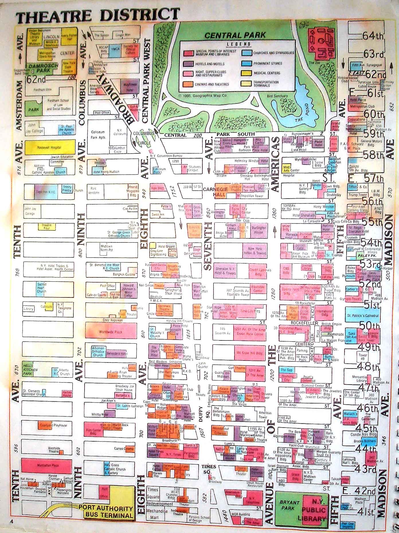 Detailed Map Of Times Square