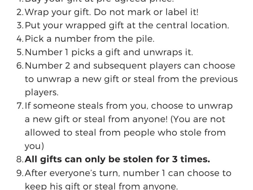 Dirty Santa Rules Printable Printable Word Searches